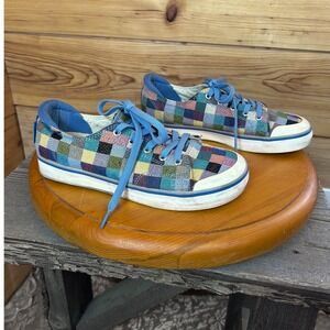 Keen Womens 8 Multicolor Checkered Tapestry Vulcanized Sneakers Size 8 Shoes